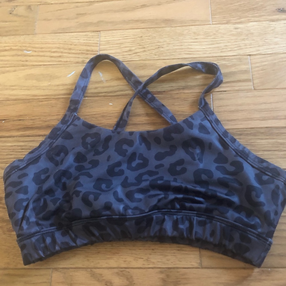 Black Cheetah Print Bra